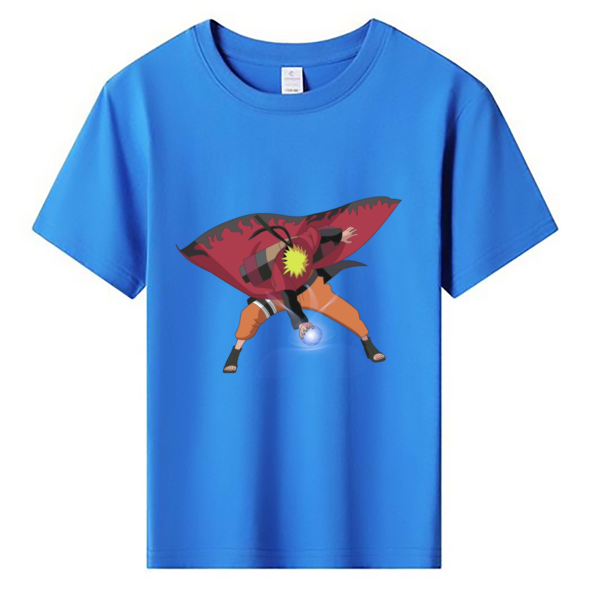 （画像用） NARUTO -ナルト- うずまき ナルト Uzumaki Naruto 綿100％キッズTシャツ（フロントプリント）